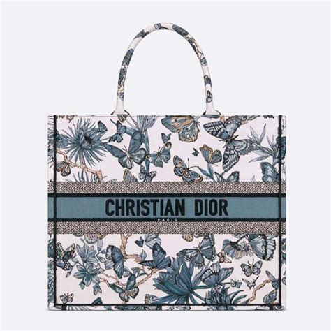 dior book tote white toile de jouy embroidery|dior's book tote.